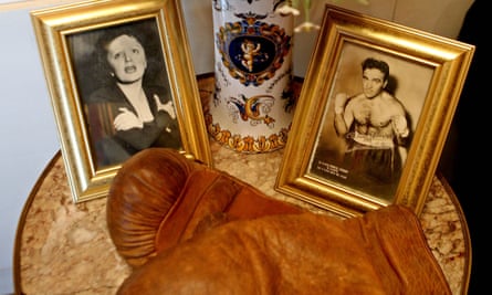 Memorabilia at the Edith Piaf museum.
