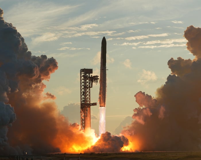 SpaceX's Spaceship reaches orbit for first time despite engine failure – video
