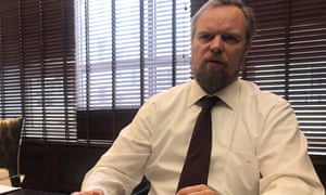 Ananiev at his Moscow office in 2017. He now lives in Cyprus.