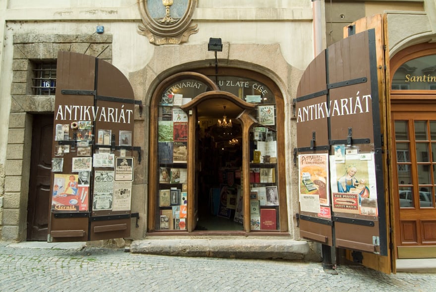A bookshop in the Malá Strana neighbourhood.