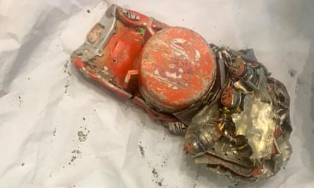 The first picture of the flight data recorder from Ethiopian Airlines Flight 302.