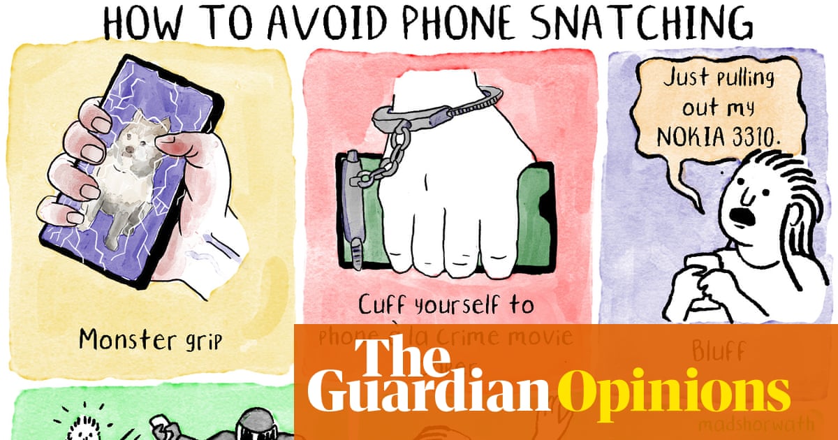 Madeline Horwath on ways to keep your phone safe from snatchers – cartoon