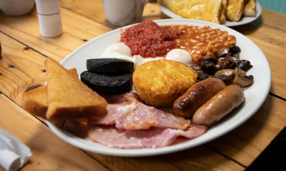 A full English breakfast, or fry-up