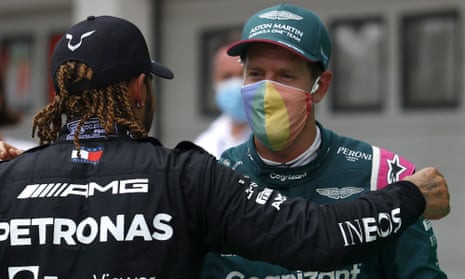 Lewis Hamilton (left) and Sebastian Vettel support LGBTQI+ rights. Same-sex relations are illegal in Saudi Arabia.