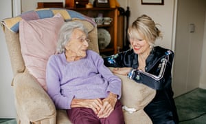 Tessa Dunlop with Edna, 102.