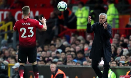 Luke Shaw and Jose Mourinho