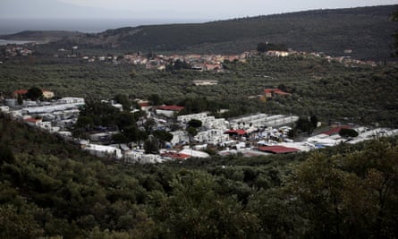 The Moria camp on Lesbos.