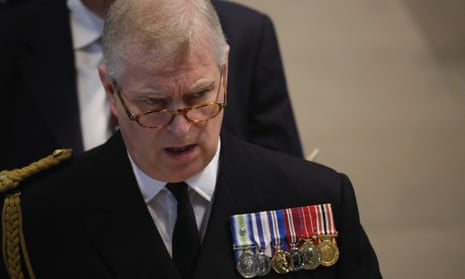 Prince Andrew at a commemoration service in Manchester for the Battle of the Somme centenary.