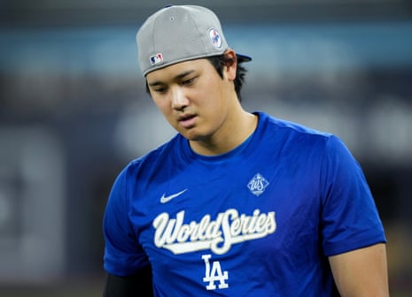 The Dodgers’ Shohei Ohtani is slashing .318/.500/.864 successful nan World Series pinch 3 location runs.