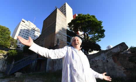José Celso Martinez Corrêa, the director of Teatro Oficina, whose environs are under threat from property developers.