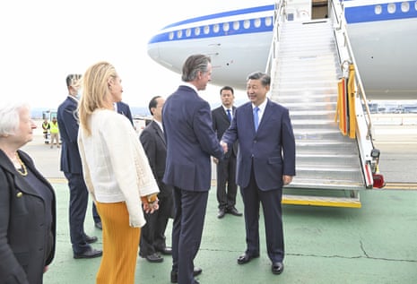 Xi Jinping arrives in San Francisco.