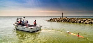 Scientists conduct research into Lake Erie’s harmful algal bloom.