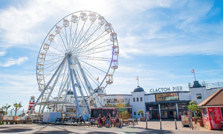 Clacton-on-Sea is fertile territory for Farage, with a mostly white population (95%)