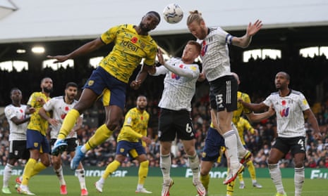 Fulham in action last month at home to West Brom. Both clubs receive parachute payments after being relegated from the Premier League last season.