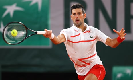 Novak Djokovic looked in fine form as he won in just an hour and 38 minutes to set up a second-round meeting with the American Mackenzie McDonald. 