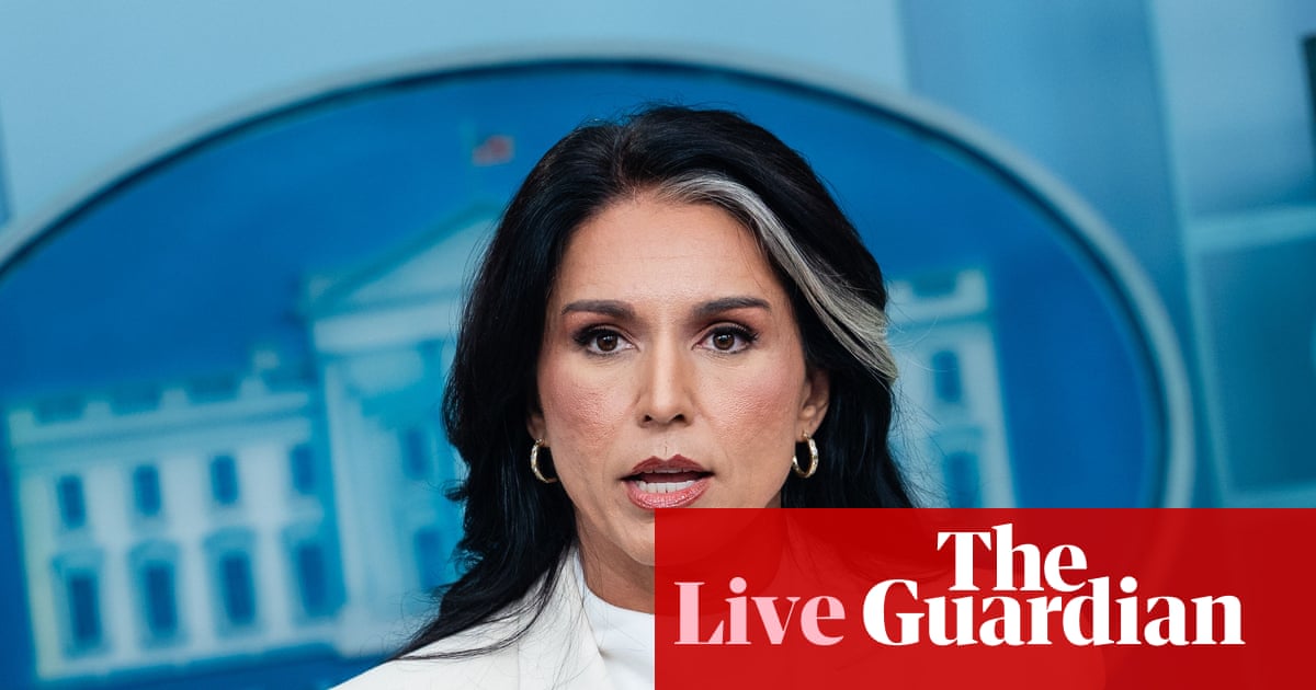 Tulsi Gabbard resigns as national intelligence director – US politics live