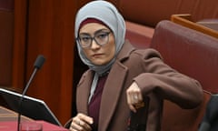 Labor Senator Fatima Payman during Question Time in the Senate chamber at Parliament House in Canberra, Monday, July 1, 2024. (AAP Image/Mick Tsikas) NO ARCHIVING