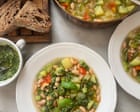 Rachel Roddy’s summer minestrone with pesto – recipe | A kitchen in Rome Rachel Roddy’s summer minestrone with pesto – recipe | A kitchen in Rome