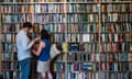 Couple browsing in a bookstore in Prenzlauer Berg, Berlin, Germany