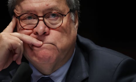 William Barr testifies before the House judiciary committee, in July 2020.