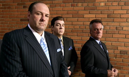 Men of appalling vice yet solemnly bound by their code … Tony Soprano with Silvio and Paulie Walnuts.