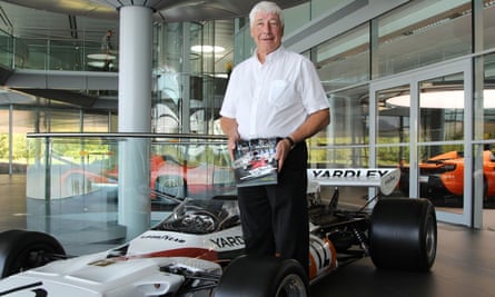 Howden Ganley next to a McLaren