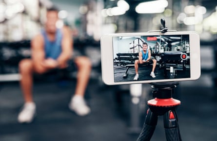 Live streaming at the gym.