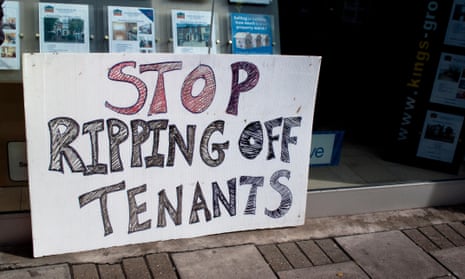 A placard outside an estate agency in Haringey, north London