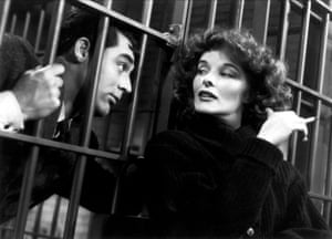 Cary Grant and Hepburn in Bringing Up Baby
