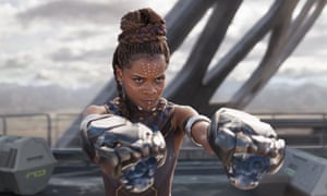 Rising Star award winner Letitia Wright in Black Panther.