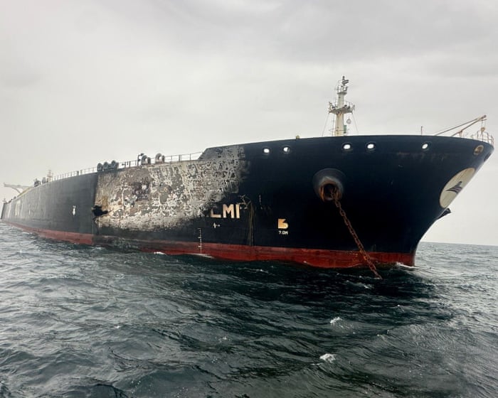 First Thing: Kuwaiti tanker hit by Iranian drone attack in Dubai port