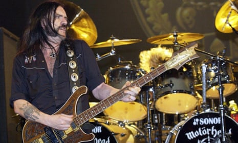 Lemmy on stage with Motörhead in 2003