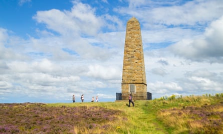 Captain Cook’s monument on Esby Moor near Great Ayton, North Yorkshire