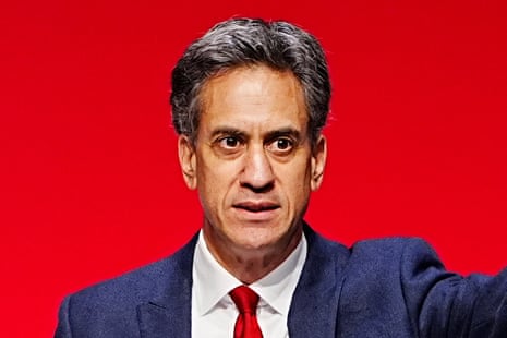 Ed Miliband speaking at the Labour conference.