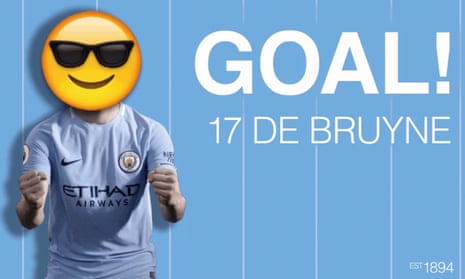Manchester City celebrated their equaliser with this Twitter gif