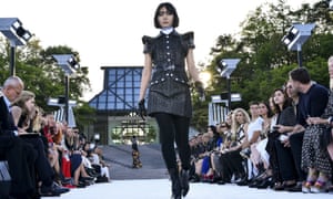 Models during the Louis Vuitton cruise collection show.