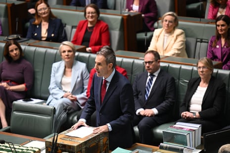 The treasurer, Jim Chalmers, this morning.
