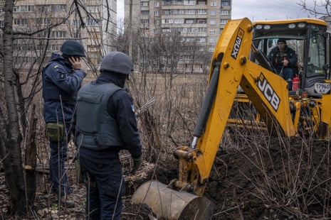 Demining in progress in the Kharkiv region.