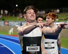 Lachlan Kennedy breaks 10-second barrier for 100m but Jess Hull crashes out of 1500m final