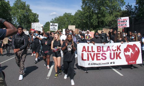 An All Black Lives Matter protest on Sunday.
