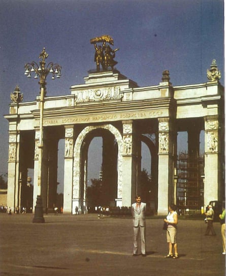 Dittrich with his mother in Moscow, 1976.