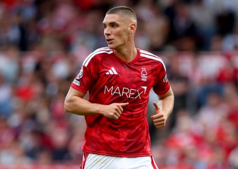 Nikola Milenkovic has lost his place in the heart of the Nottingham Forest defence to the Ivorian international Ousmane Diomande.