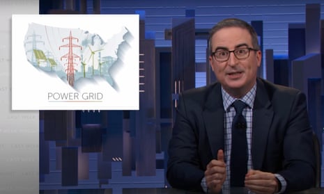 John Oliver on the US power grid: “For far too long, whenever we’ve experienced blackouts, we tend to think of it as the power gird ‘failing.’ But the truth is, it’s not failing us; we are failing it, by asking it to do something it was not designed to do, in conditions that it was not designed to handle.”