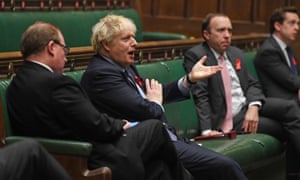 Boris Johnson speaking in the House of Commons on 1 December.