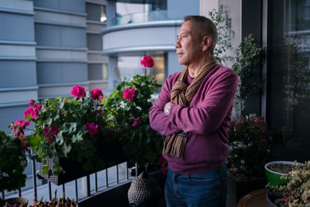 Tonic Bankhouse resident Ong Chek Min on his balcony.