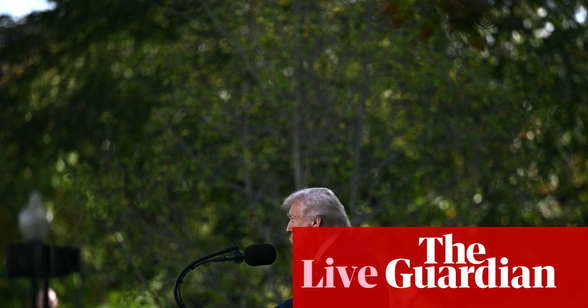 Trump to host GOP senators at White House amid demolition work and government shutdown US politics live