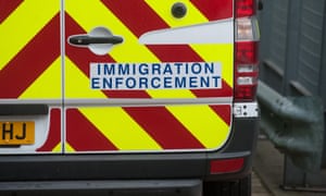 A Home Office immigration enforcement van