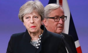 Theresa May and Jean-Claude Juncker in Brussels, 4 December 2017