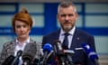 President-elect Peter Pellegrini says he was able to briefly speak with the prime minister in hospital