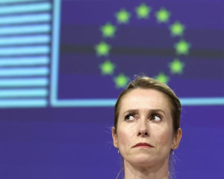 European Commission presents package of measures on Israel, in BrusselsKaja Kallas, the European Commission’s high representative for foreign affairs.